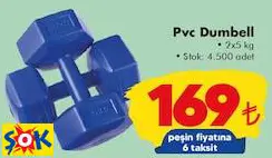 PVC DUMBELL • 2X5 KG PVC DUMBELL • 2X5 KG